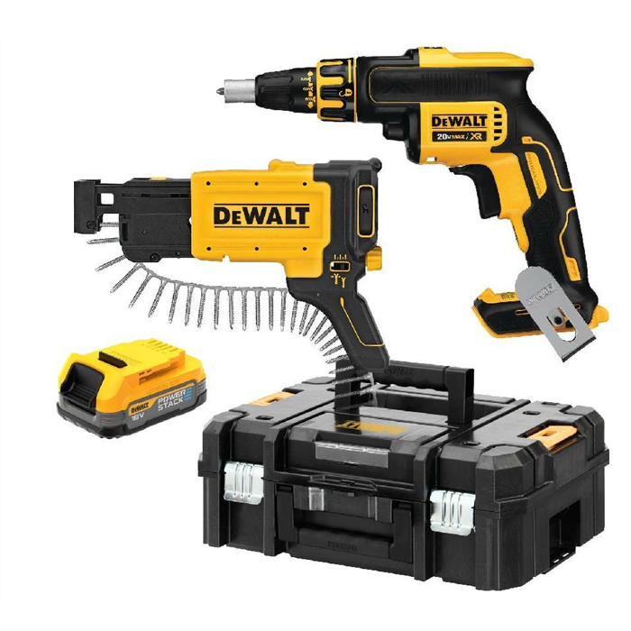 18V XR BRUSHLESS VISSEUSE À RUBAN (CHARGEUR POUR VIS À BANDE DCF6202-XJ ET NEZ NORMAL INCLUS) 18V XR BRUSHLESS VISSEUSE À RUBAN (CHARGEUR POUR VIS À BANDE DCF6202-XJ ET NEZ NORMAL INCLUS)