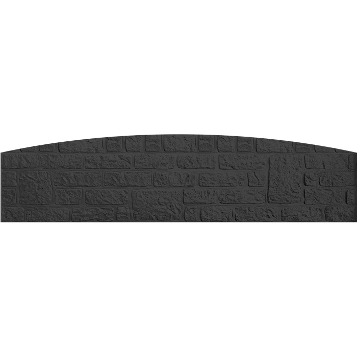 BAJ GRIS ANTHRACITE ROMAIN ARRONDI 200X40 SIMPLE FACE BAJ GRIS ANTHRACITE ROMAIN ARRONDI 200X40 SIMPLE FACE