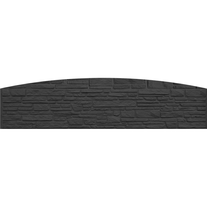 BAJ PLAQUE STRUCTUREE ANTHRACITE RUSTIQUE ARRONDI - SEUL FACE (STONE) 200 X 49,5 CM BAJ PLAQUE STRUCTUREE ANTHRACITE RUSTIQUE ARRONDI - SEUL FACE (STONE) 200 X 49,5 CM
