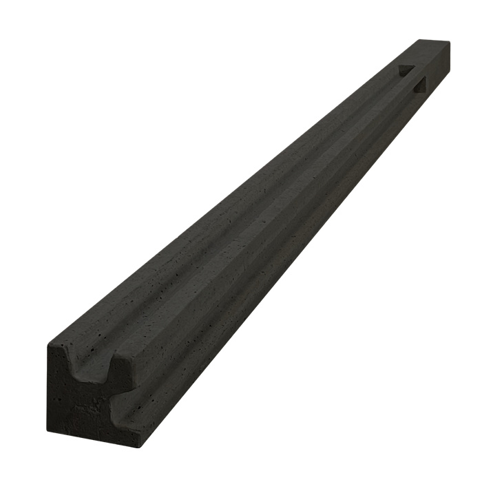 BAJ POTEAUX DE COIN EN BETON AVEC RAINURE ANTHRACITE (TETE DROITE) 255 CM RAINURE 200 CM BAJ POTEAUX DE COIN EN BETON AVEC RAINURE ANTHRACITE (TETE DROITE) 255 CM RAINURE 200 CM