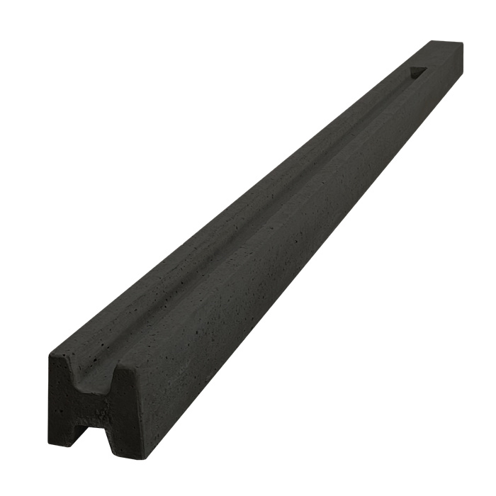 BAJ POTEAUX INTERMEDAIRE EN BETON AVEC RAINURE ANTHRACITE (TETE DROITE) 175 CM RAINURE 120 CM BAJ POTEAUX INTERMEDAIRE EN BETON AVEC RAINURE ANTHRACITE (TETE DROITE) 175 CM RAINURE 120 CM