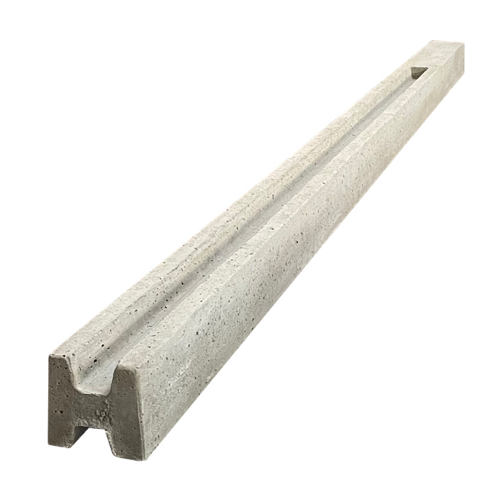 BAJ POTEAUX INTERMEDAIRE EN BETON AVEC RAINURE NATUREL (TETE DROITE) 215 CM 160 CM RAINURE BAJ POTEAUX INTERMEDAIRE EN BETON AVEC RAINURE NATUREL (TETE DROITE) 215 CM 160 CM RAINURE