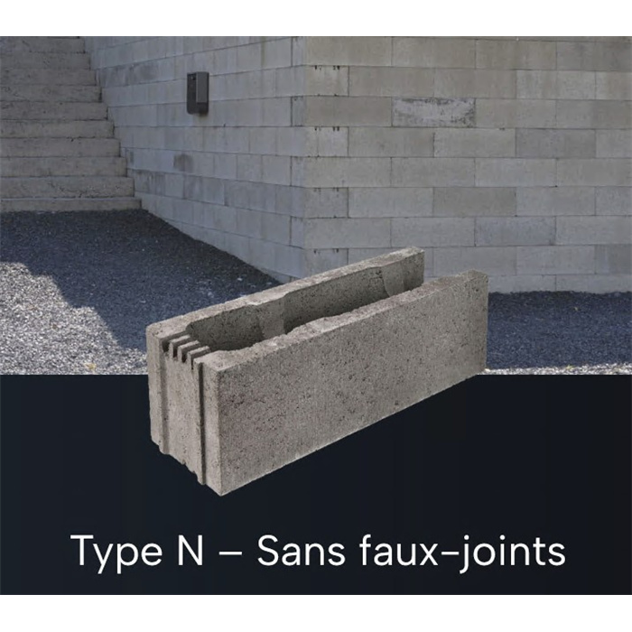 BLOCS STEPOC 29 TYPE N REMPLISSAGE 210 L / M2 SANS FAUX JOINT BLOCS STEPOC 29 TYPE N REMPLISSAGE 210 L / M2 SANS FAUX JOINT