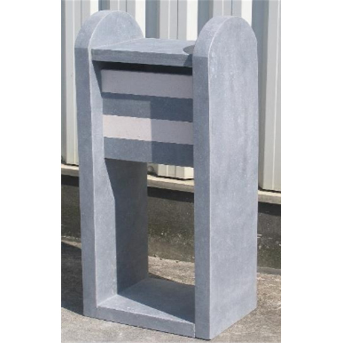 BOITE AUX LETTRES BLEU/BLANC MADRID MOON 5cm B/W (32X40X110) BOITE AUX LETTRES BLEU/BLANC MADRID MOON 5cm B/W (32X40X110)