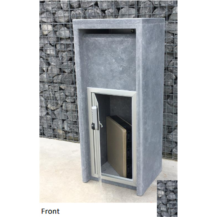 BOITE AUX LETTRES EN PIERRE BLEUE BELGE ALICANTE MODERN PARCEL DIGITAL LOCK FDXL & BDM (34X38X103) BOITE AUX LETTRES EN PIERRE BLEUE BELGE ALICANTE MODERN PARCEL DIGITAL LOCK FDXL & BDM (34X38X103)