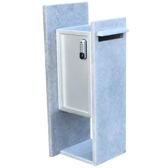 BOITE AUX LETTRES EN PIERRE BLEUE BELGE COMPOSTELLA LEFT PARCEL DIGITAL LOCK LDXL (36X40X115) BOITE AUX LETTRES EN PIERRE BLEUE BELGE COMPOSTELLA LEFT PARCEL DIGITAL LOCK LDXL (36X40X115)