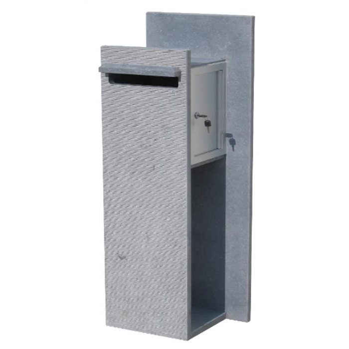 BOITE AUX LETTRES EN PIERRE BLEUE BELGE COMPOSTELLA LINE RECHTS (30X40X115) BOITE AUX LETTRES EN PIERRE BLEUE BELGE COMPOSTELLA LINE RECHTS (30X40X115)