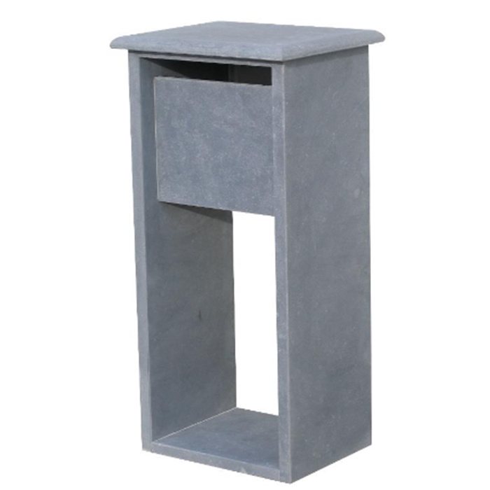 BOITE AUX LETTRES EN PIERRE BLEUE BELGE MADRID HAT (37X45X103) BOITE AUX LETTRES EN PIERRE BLEUE BELGE MADRID HAT (37X45X103)