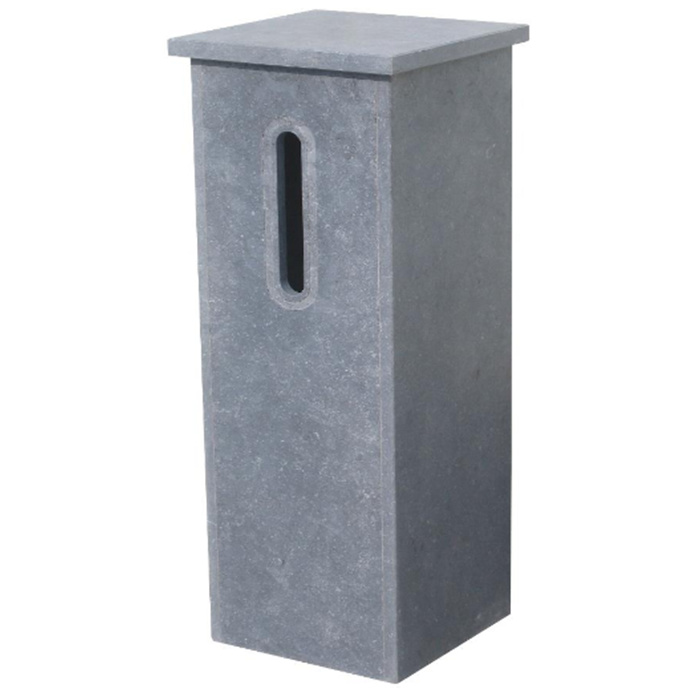 BOITE AUX LETTRES EN PIERRE BLEUE BELGE PALMACO (36X36X98) BOITE AUX LETTRES EN PIERRE BLEUE BELGE PALMACO (36X36X98)