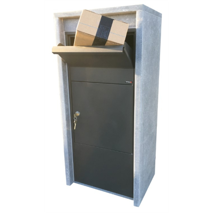 BOITE AUX LETTRES EN PIERRE BLEUE BELGE TY-TY PARCEL (34X46X108) BOITE AUX LETTRES EN PIERRE BLEUE BELGE TY-TY PARCEL (34X46X108)