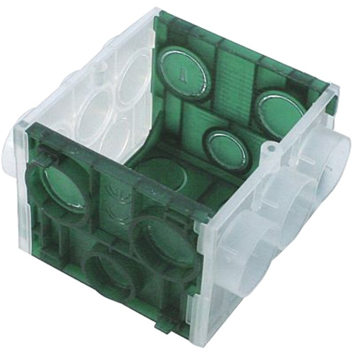 BOÎTIER D'ENCASTREMENT POUR PAROIS CREUSES UNIVERSEL 60X60X65MM BOÎTIER D'ENCASTREMENT POUR PAROIS CREUSES UNIVERSEL 60X60X65MM