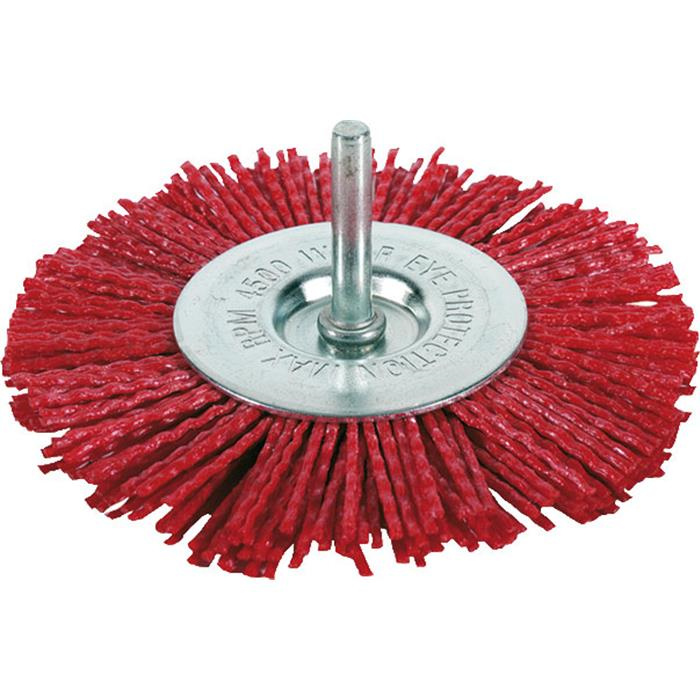 BROSSE DISQUE FIL NYLON FBE Ø 100 MM, TIGE 6 MM / BLISTER PACK BROSSE DISQUE FIL NYLON FBE Ø 100 MM, TIGE 6 MM / BLISTER PACK