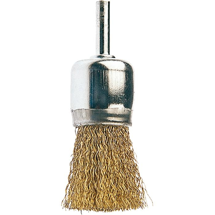 BROSSE PINCEAU, FIL EN ACIER LAITONNÉ ONDULÉ - Ø 26 MM - TYPE BR BROSSE PINCEAU, FIL EN ACIER LAITONNÉ ONDULÉ - Ø 26 MM - TYPE BR