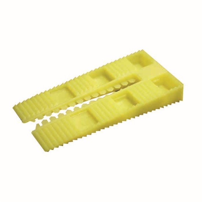 CALES CRANTÉES RAINURÉES 10X35X70 JAUNE (1000P) CALES CRANTÉES RAINURÉES 10X35X70 JAUNE (1000P)