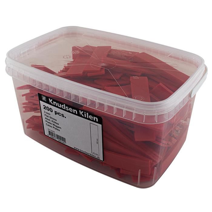 CALES PLAT - ROUGE - 100X22X3MM - PAR 200 ST CALES PLAT - ROUGE - 100X22X3MM - PAR 200 ST