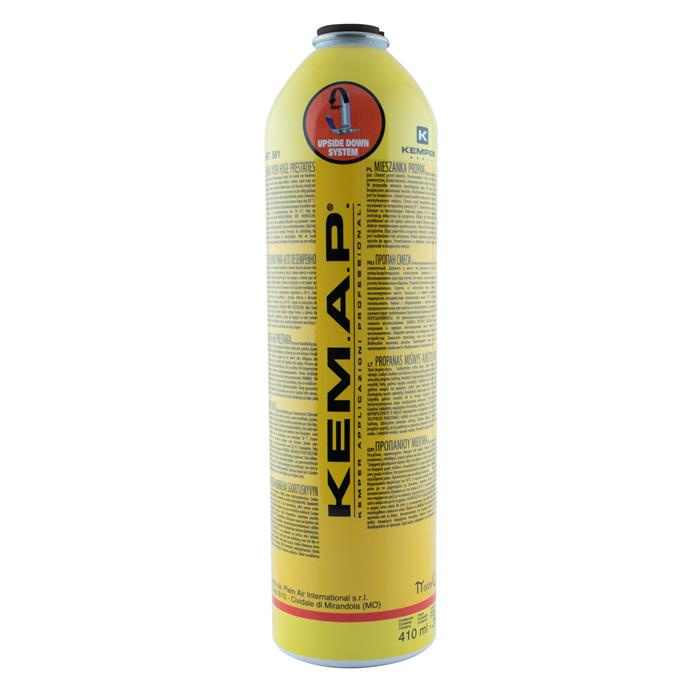 CARTOUCHE DE GAZ KEMAP, 410 ML, 2400°C, 250 GR, CONNECTION EU 7/16", ISO 11118 CARTOUCHE DE GAZ KEMAP, 410 ML, 2400°C, 250 GR, CONNECTION EU 7/16", ISO 11118