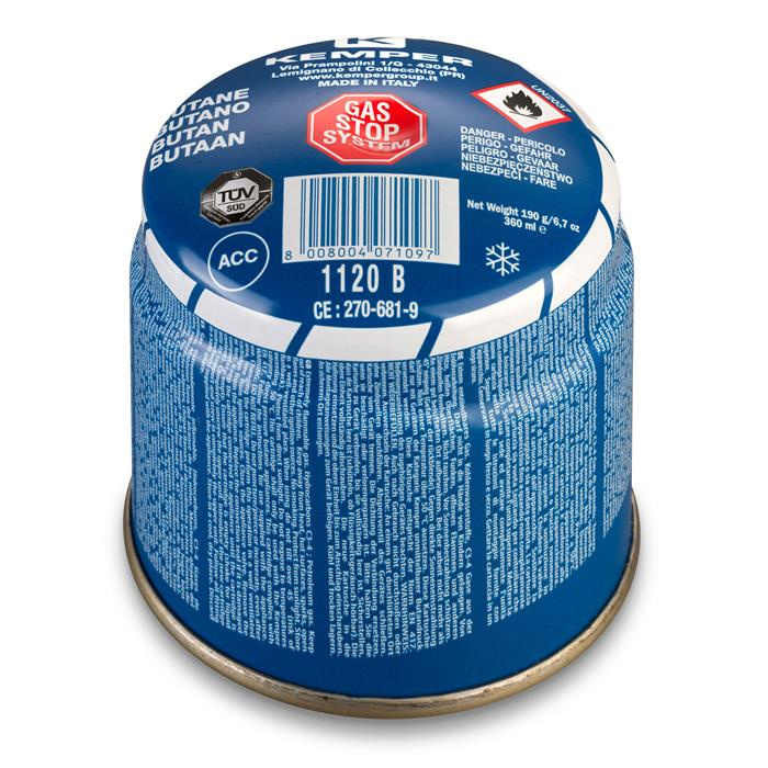 CARTOUCHE DE GAZ STOP-GAZ BUTANE, 190GR, EN 417 (EX KF 1120S) CARTOUCHE DE GAZ STOP-GAZ BUTANE, 190GR, EN 417 (EX KF 1120S)