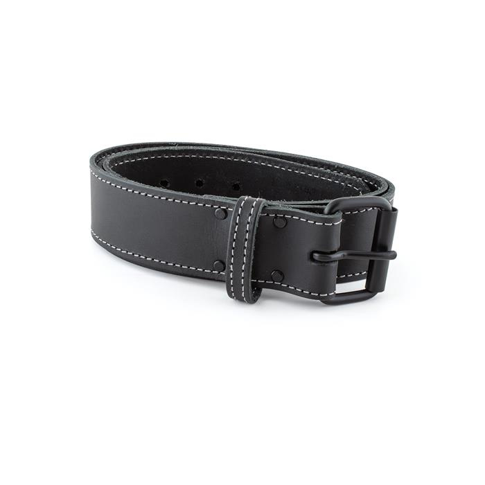 CEINTURE EN CUIR NOIR AVEC BOUCLE - 130 CM X 50 MM - LEATHER CEINTURE EN CUIR NOIR AVEC BOUCLE - 130 CM X 50 MM - LEATHER