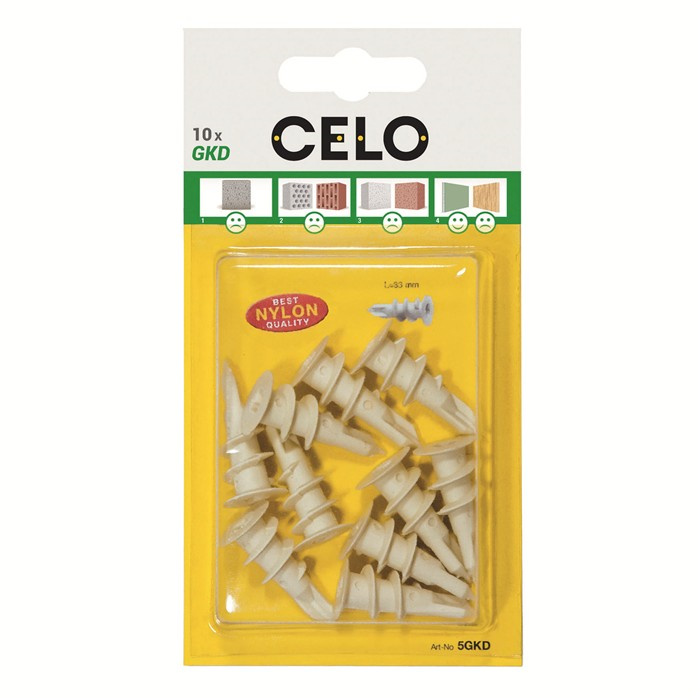 CELO CHEVILLE POUR PLAQUE DE PLÂTRE GKD (50) CELO CHEVILLE POUR PLAQUE DE PLÂTRE GKD (50)