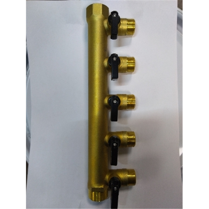 COLLECTEUR MF 3/4 - 5 DÉPARTS M 1/2 AVEC VANNES MONOBLOC VRAC ÉTIQUETÉ COLLECTEUR MF 3/4 - 5 DÉPARTS M 1/2 AVEC VANNES MONOBLOC VRAC ÉTIQUETÉ