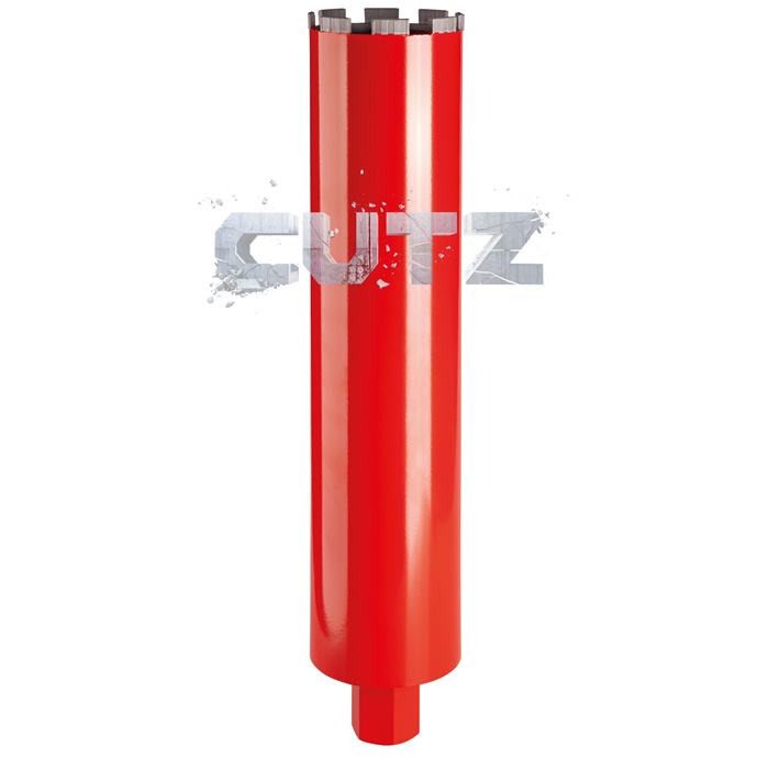 COURRONNE DIAMANTÉE DRILL KING AVEC TURB RACCORD 1" 1/4, LONGUEUR UTILE 450MM, Ø1 COURRONNE DIAMANTÉE DRILL KING AVEC TURB RACCORD 1" 1/4, LONGUEUR UTILE 450MM, Ø1
