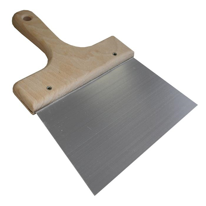 COUTEAU À ENDUIRE 160 MM, MANCHE BOIS - ACIER COUTEAU À ENDUIRE 160 MM, MANCHE BOIS - ACIER