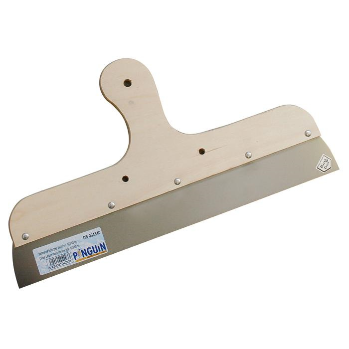 COUTEAU À ENDUIRE 400 MM / 0,7 MM, MANCHE BOIS - INOX COUTEAU À ENDUIRE 400 MM / 0,7 MM, MANCHE BOIS - INOX