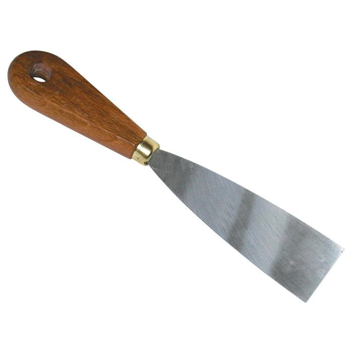 COUTEAU DE PEINTRE 40 MM MANCHE BOIS - ACIER CHROMÉ COUTEAU DE PEINTRE 40 MM MANCHE BOIS - ACIER CHROMÉ