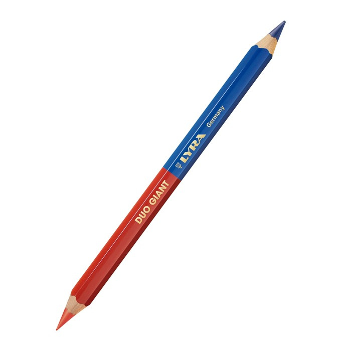 CRAYON ROUGE/BLEU LYRA 18CM (100P) CRAYON ROUGE/BLEU LYRA 18CM (100P)