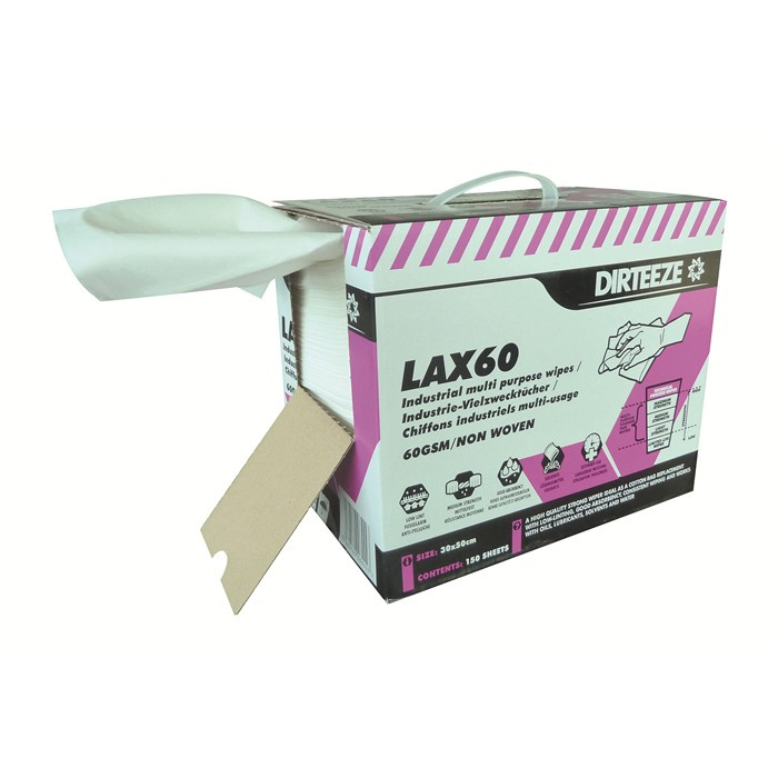 DIRTEEZE LAX60 DRY WIPES (150PC) DIRTEEZE LAX60 DRY WIPES (150PC)
