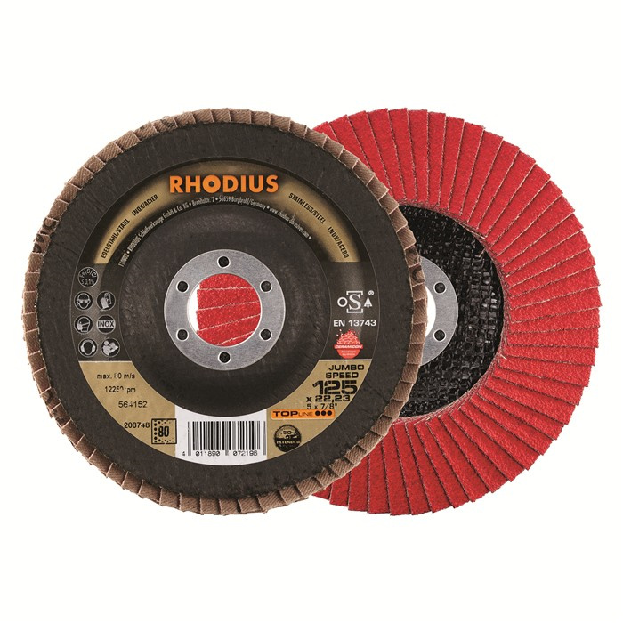 DISQUE À LAMELLES INOX JSE 125 GRANULE 80 DISQUE À LAMELLES INOX JSE 125 GRANULE 80