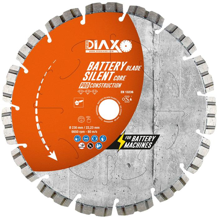 DISQUE DIAMANTÉ BATTERY BLADE SILENT CORE - 350 X 25,4 MM - PRO CONSTRUCTION DISQUE DIAMANTÉ BATTERY BLADE SILENT CORE - 350 X 25,4 MM - PRO CONSTRUCTION