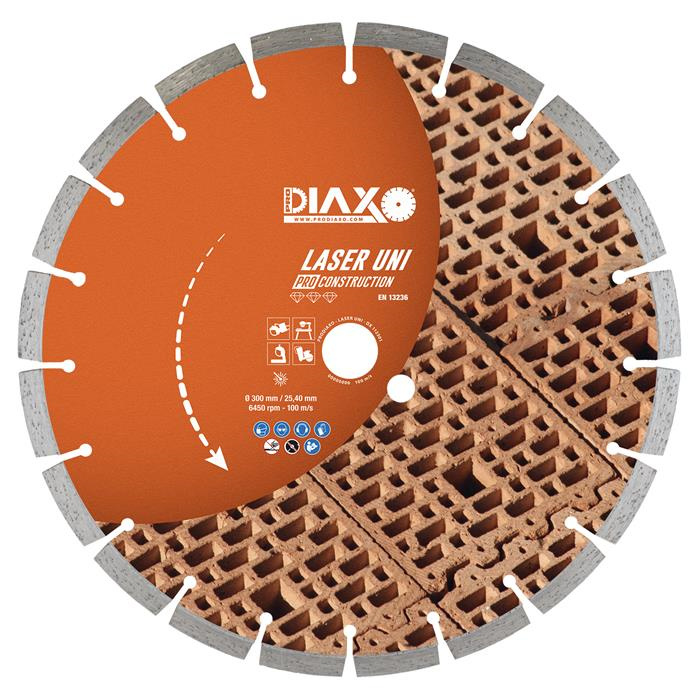 DISQUE DIAMANTÉ LASER UNI - 300 X 25,4 MM - PRO CONSTRUCTION DISQUE DIAMANTÉ LASER UNI - 300 X 25,4 MM - PRO CONSTRUCTION