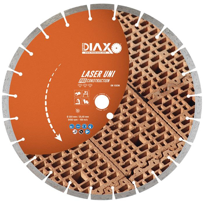 DISQUE DIAMANTÉ LASER UNI - 350 X 25,4 MM - PRO CONSTRUCTION DISQUE DIAMANTÉ LASER UNI - 350 X 25,4 MM - PRO CONSTRUCTION