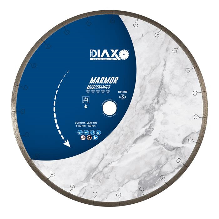 DISQUE DIAMANTÉ MARMOR - 350 X 25,4 MM - TOP CERAMICS DISQUE DIAMANTÉ MARMOR - 350 X 25,4 MM - TOP CERAMICS