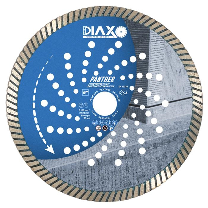 DISQUE DIAMANTÉ PANTHER - 180 X 22,2 MM - PREMIUM GRANITE / CONSTRUCTION DISQUE DIAMANTÉ PANTHER - 180 X 22,2 MM - PREMIUM GRANITE / CONSTRUCTION