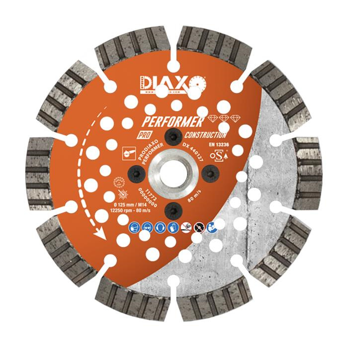 DISQUE DIAMANTÉ PERFORMER - 125 MM - M14 - PRO CONSTRUCTION DISQUE DIAMANTÉ PERFORMER - 125 MM - M14 - PRO CONSTRUCTION