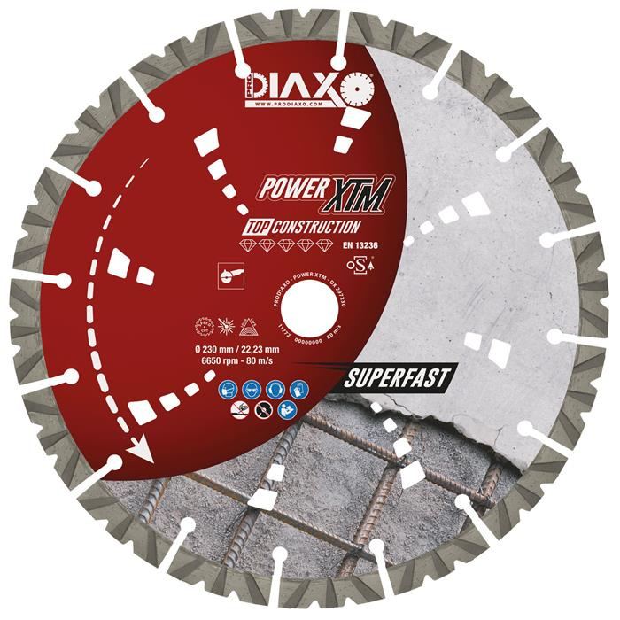 DISQUE DIAMANTÉ POWER XTM - 350 X 25,4 MM - TOP CONSTRUCTION DISQUE DIAMANTÉ POWER XTM - 350 X 25,4 MM - TOP CONSTRUCTION
