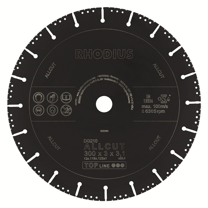 DISQUE DIAMANTÉ UNIVERSEL DG210 ALLCUT 300X3.0 DISQUE DIAMANTÉ UNIVERSEL DG210 ALLCUT 300X3.0