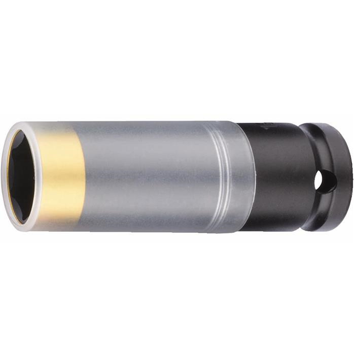 DOUILLE À CHOC "IMPACT" 6-PANS AVEC PROTECTION EN PLASTIQUE 1/2" / 19-86,5 MM DOUILLE À CHOC "IMPACT" 6-PANS AVEC PROTECTION EN PLASTIQUE 1/2" / 19-86,5 MM