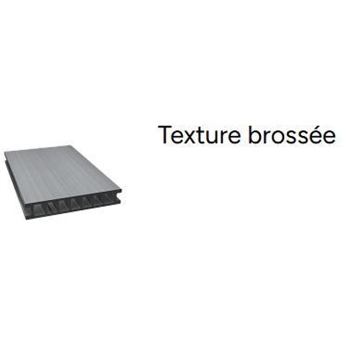 DUOFUSE PLANCHE ALVEOLAIRE STRUCTUREE GRAPHITE BLACK (*) (4000X162X20MM) DUOFUSE PLANCHE ALVEOLAIRE STRUCTUREE GRAPHITE BLACK (*) (4000X162X20MM)