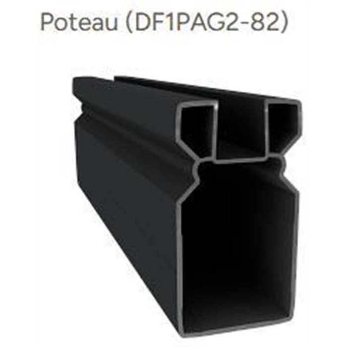 DUOFUSE POTEAU ALU POUR PORTE GB 3M (3000X82X148MM) DUOFUSE POTEAU ALU POUR PORTE GB 3M (3000X82X148MM)