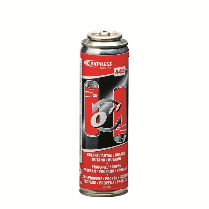 EXPRESS 445 CARTOUCHE GAZ PROPÈNE (26%) + BUTANE + PROPANE (60 G), À MOUSSE POUR RETOURNEMENT IMMÉDIAT, POUR RÉF - 364, 6364 EXPRESS 445 CARTOUCHE GAZ PROPÈNE (26%) + BUTANE + PROPANE (60 G), À MOUSSE POUR RETOURNEMENT IMMÉDIAT, POUR RÉF - 364, 6364