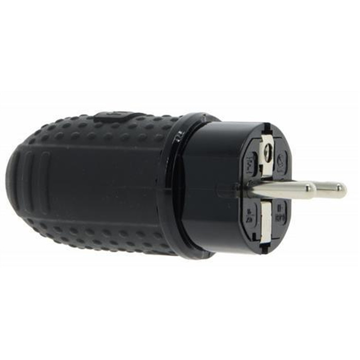 FICHE CAOUTCHOUC 16A NOIR FICHE CAOUTCHOUC 16A NOIR