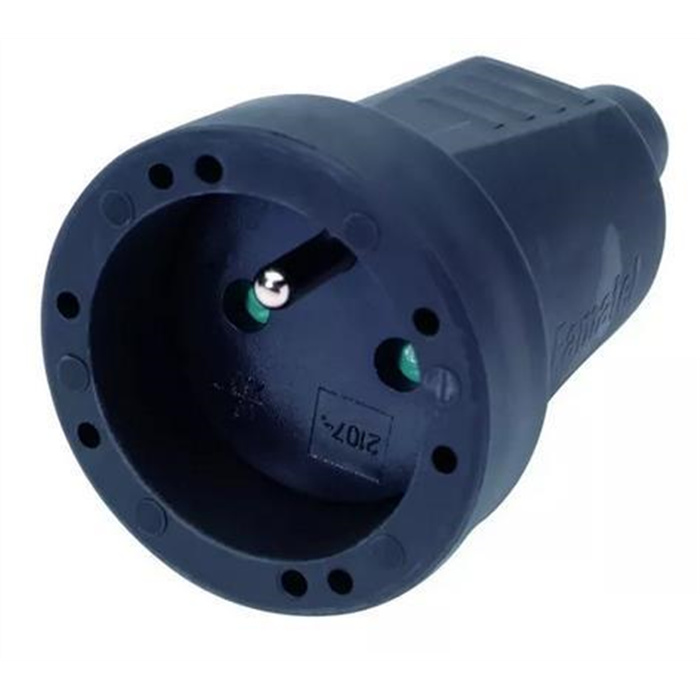 FICHE FEMELLE CAOUTCH 10A NOIR FICHE FEMELLE CAOUTCH 10A NOIR