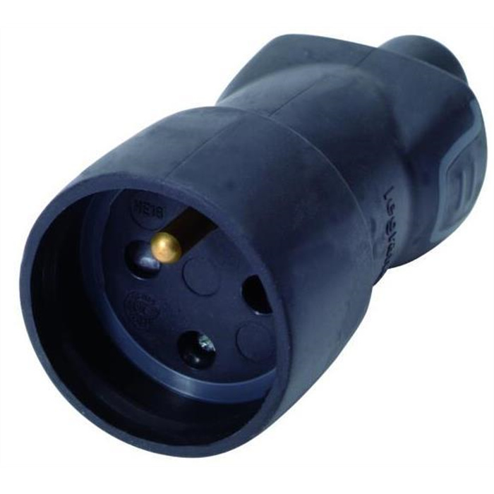 FICHE FEMELLE CAOUTCHOUC IP44 2P+T FICHE FEMELLE CAOUTCHOUC IP44 2P+T