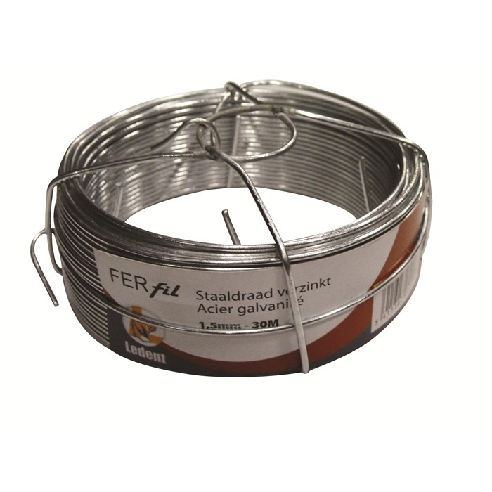 FIL DE FER ZINGUE 1.5MM/30M FIL DE FER ZINGUE 1.5MM/30M