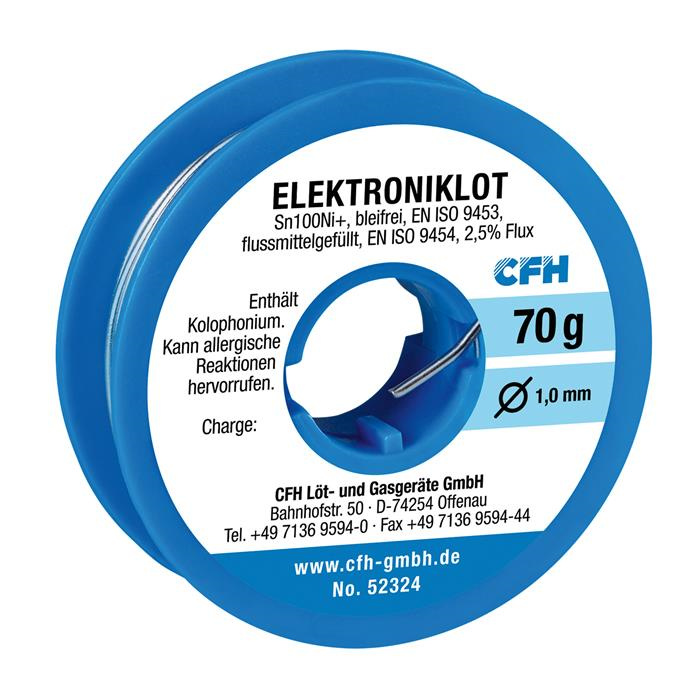 FIL DE SOUDURE (SANS PLOMB) 70 GR. - ÉLECTRONIQUE - EL 324 FIL DE SOUDURE (SANS PLOMB) 70 GR. - ÉLECTRONIQUE - EL 324