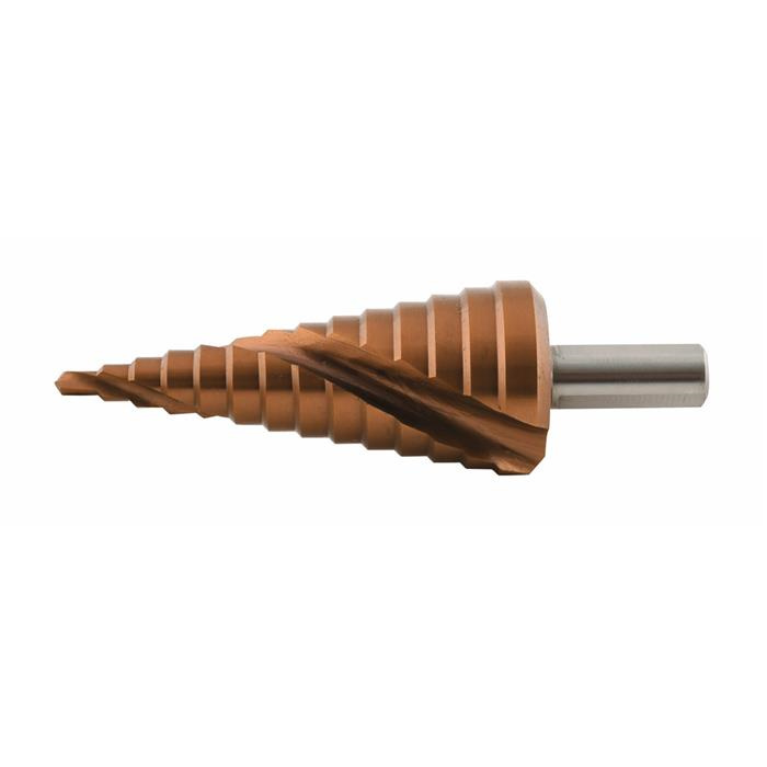 FORÊT ÉTAGÉS HSS-E FLÛTES À SPIRALE 4-12MM, 9 ÉTAGES FORÊT ÉTAGÉS HSS-E FLÛTES À SPIRALE 4-12MM, 9 ÉTAGES