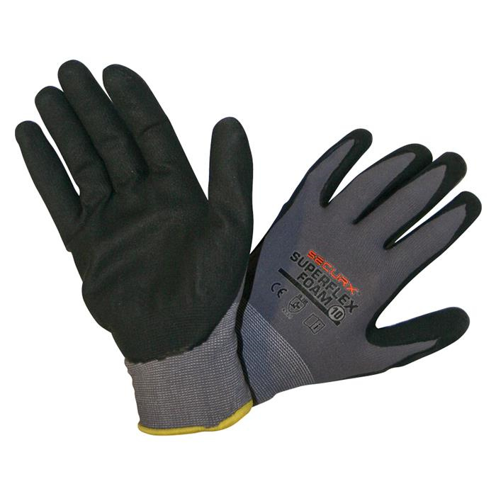 GANTS DE SÉCURITÉ - FOAMED NITRILE/NYLON - SUPERFLEX FOAM / 11 GANTS DE SÉCURITÉ - FOAMED NITRILE/NYLON - SUPERFLEX FOAM / 11